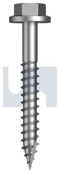 SCREW T17 HEX BARE SS 316 14-10 X 50